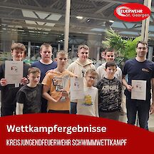 Artikelvorschaubild Schwimmwettkampf Kreisjugendfeuerwehr
