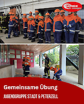 Artikelvorschaubild Gemeinsame Übung der Jugendgruppen Stadt und Peterzell